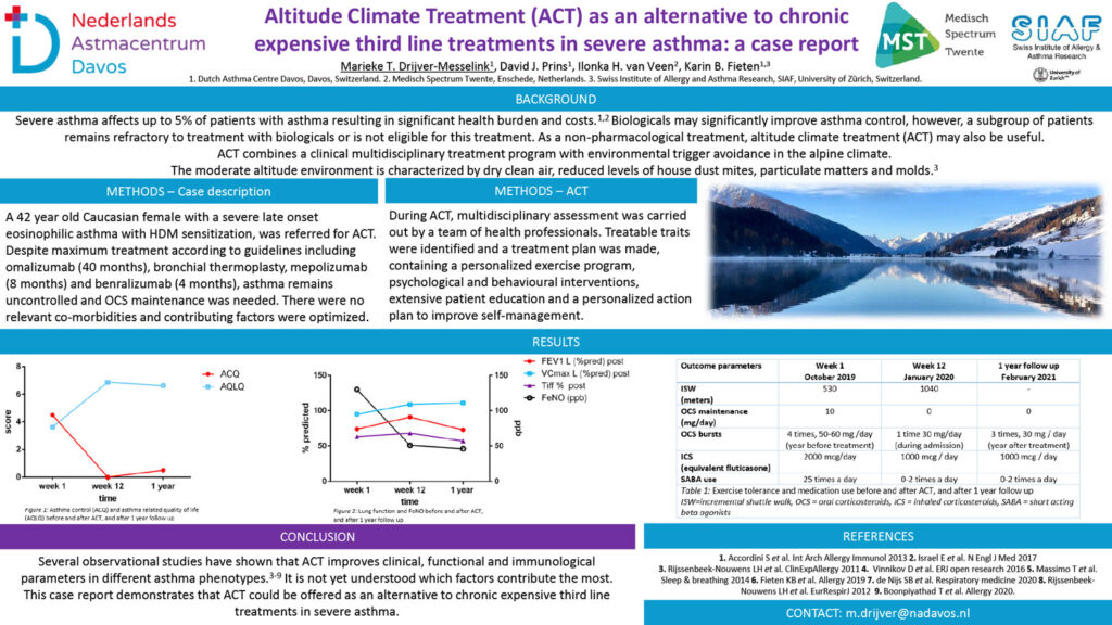 2021 EAACI Severe Asthma Focusmeeting Poster 2 | Nadavos