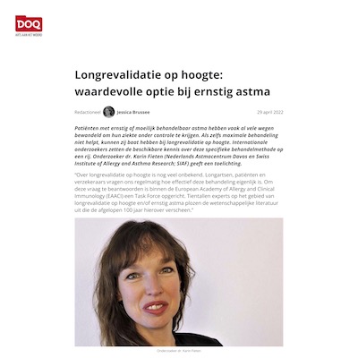 2022 DOQ Longrevalidatie op hoogte waardevolle optie bij ernstig astma - DOQ | Nadavos